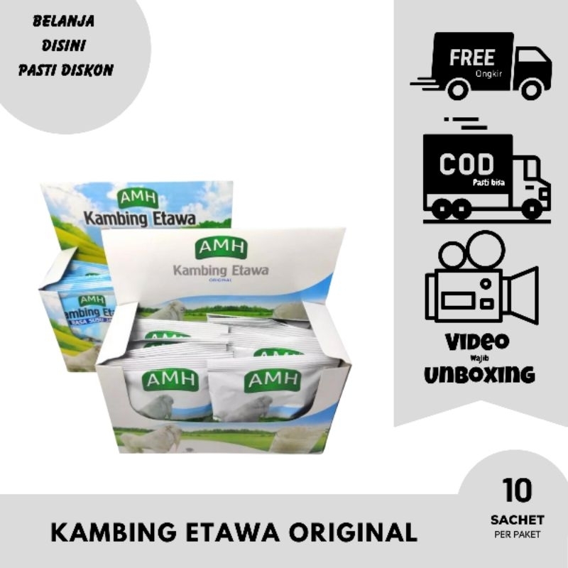 

Susu Kambing Etawa AMH Full Cream Isi 10 Sachet Original BPOM