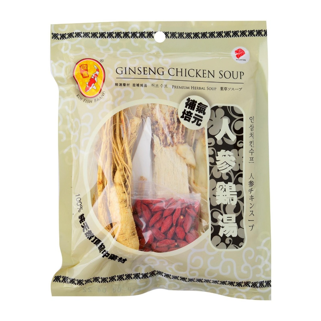 

Koi Fish Brand Herbal Soup Ginseng Chicken 90g