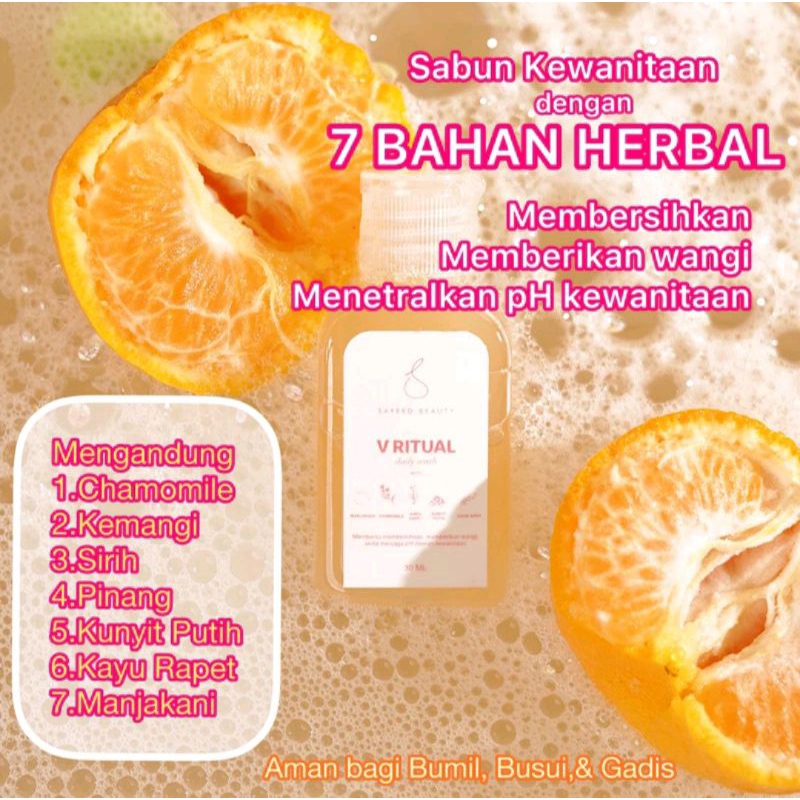 V-RITUAL DAILY FEMININE WASH BY SAYEED BEAUTY  RITUAL LOTION V RITUAL SAYEED BEAUTY V RITUAL DAILY F