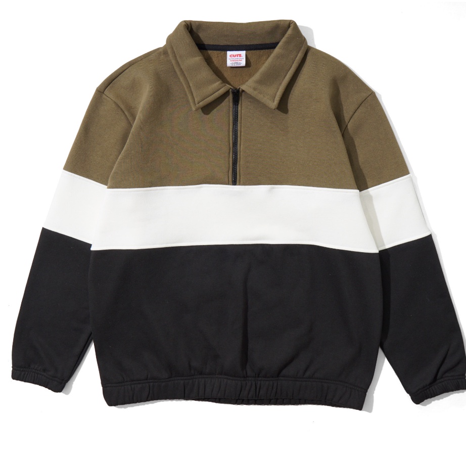 FSASH SALE CUTS  RUGBY JAKET  VELLA OLIVEWHITE