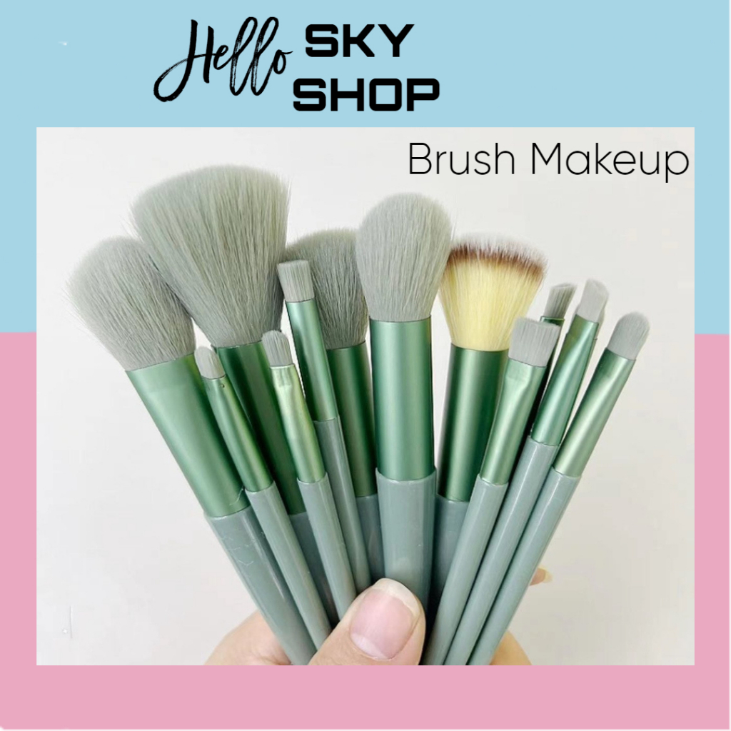 Murah Kuas Make Up Set13 Lengkap Pouch Brush Make Up