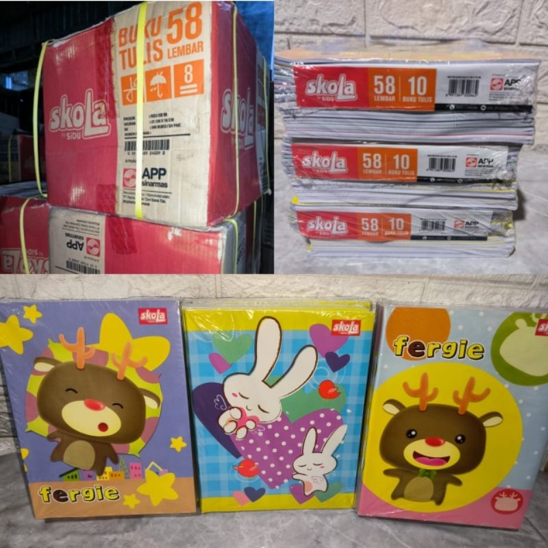 

(1 Pack) BUKU TULIS 58 LEMBAR / BUKU TULIS ANAK SEKOLAH / BUKU TULIS SKOLA BY SIDU ISI 58 LEMBAR