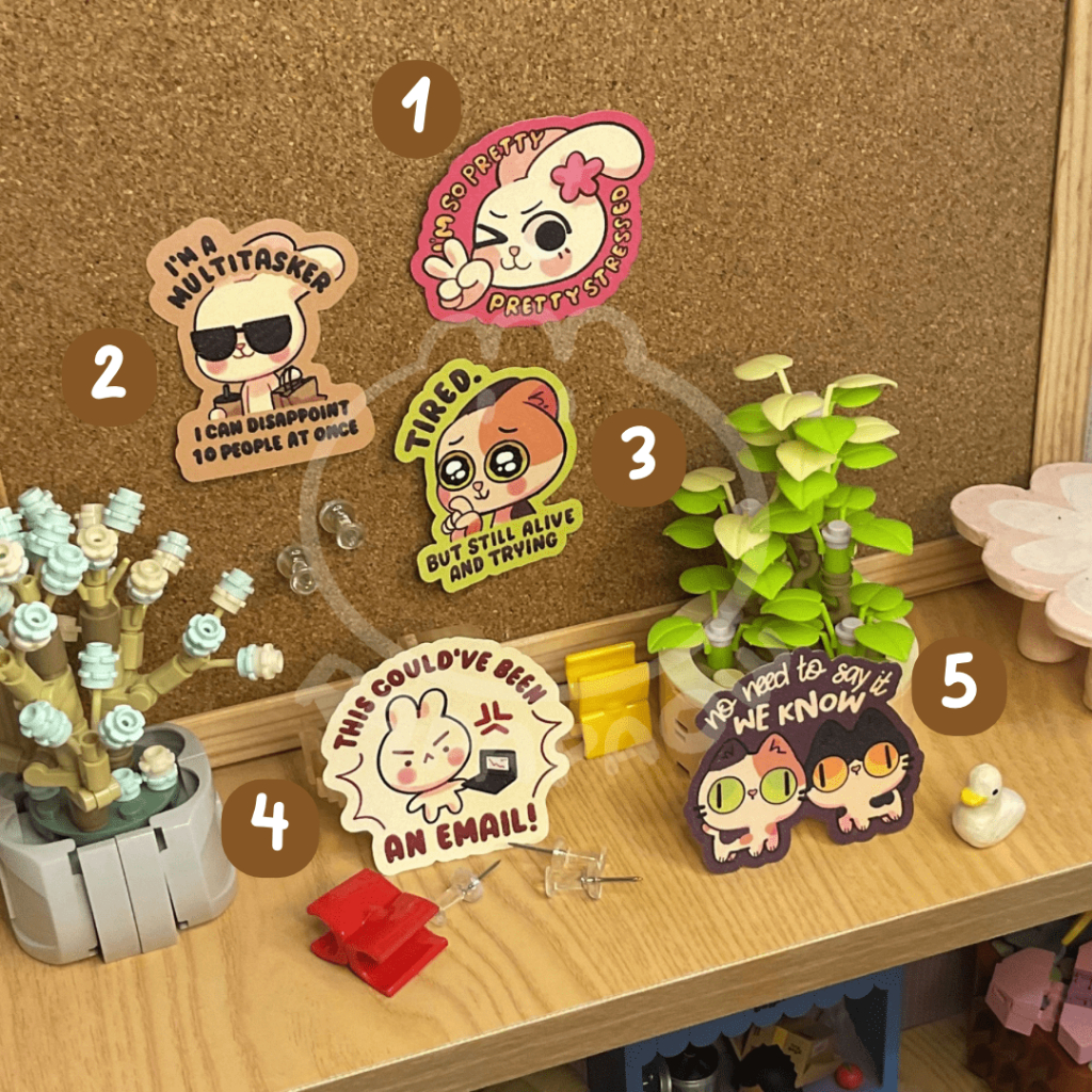 

RAPAPAOW | Assorted Stickers 5 - Die Cut Glittered Stickers