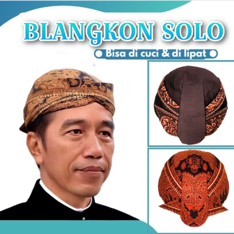 BLANGKON Alusan solo perbawan - Bisa dilipat dan dicuci - Untuk anak anak dan dewasa - Terlaris