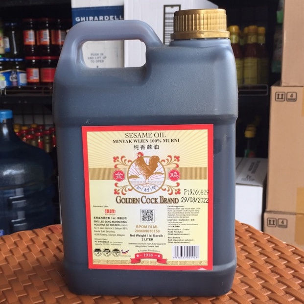 

Premium Sesame Oil Golden Cock Brand 2L H