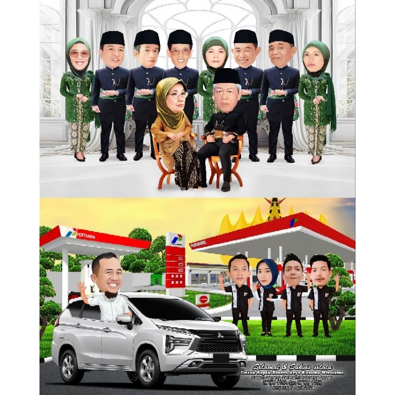Desain KARIKATUR | Karikatur 3d | foto keluarga |(hanya soft copy)