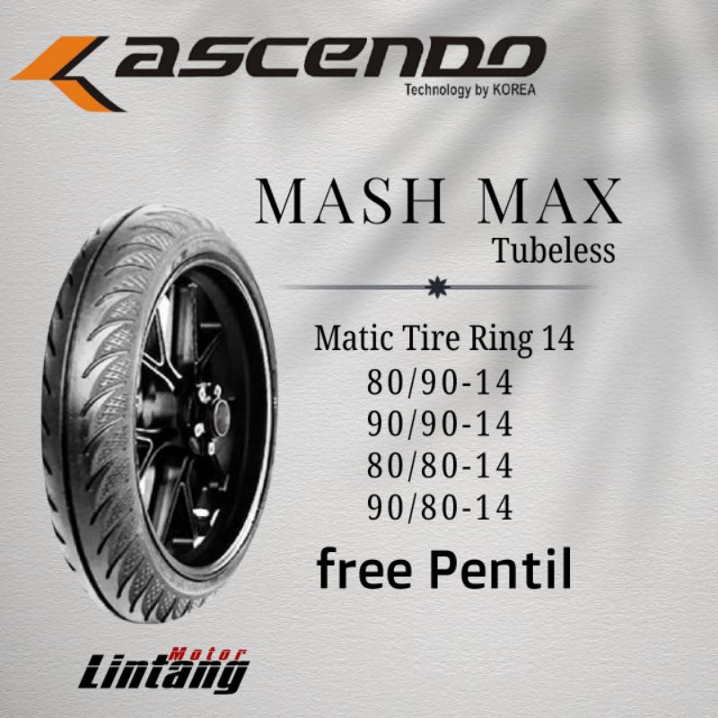 Ban motor Ascendo Mash Max Ring 14 Tubeless