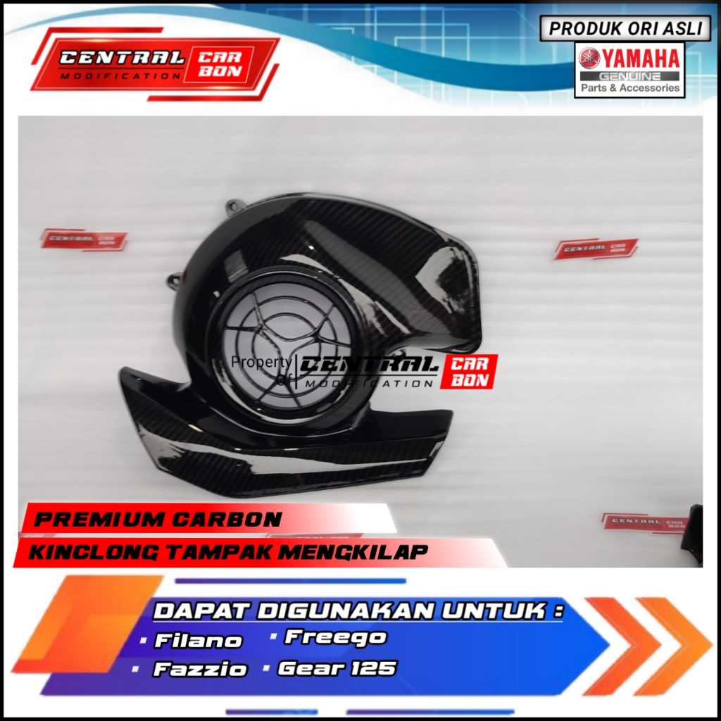 Tutup Kipas Yamaha Filano Fazzio Freego Gear 125 original yamaha carbon