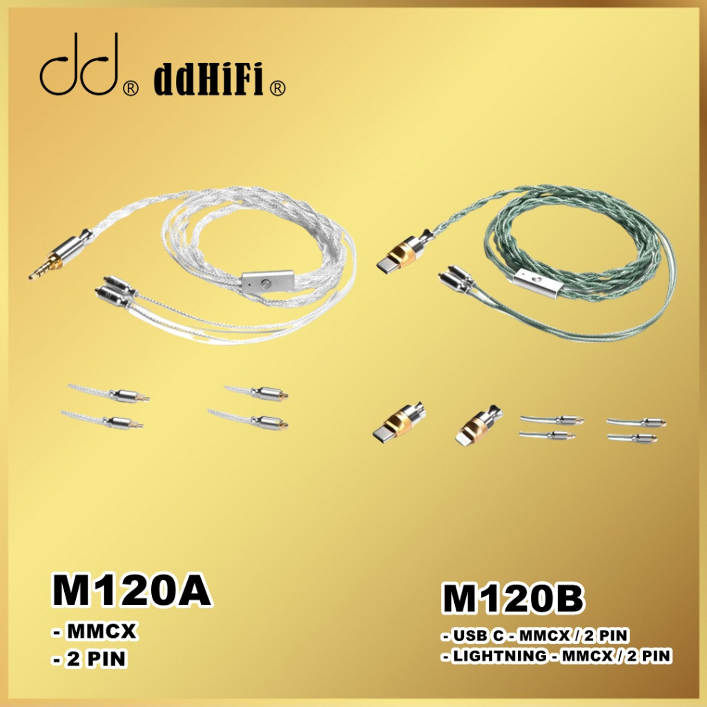 ddHiFi DD HiFi M120A M120B M120 M 120 Upgrade Cable Earphones with Microphone