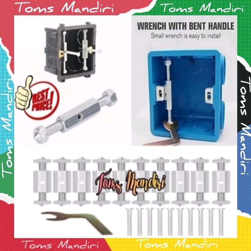 Kit Soket / Sakelar Sekrup Kaset / 10 Pcs Kit Soket + Kunci Pass