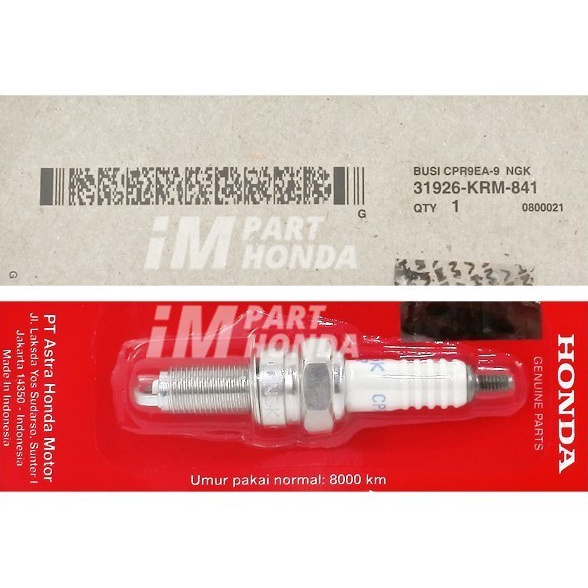 Miliki Segera 31926KRM841 Busi NGK PR9EA9 Beat Spy Spay Vari 11 Fi 125 15 Sni B BR 15 R GTR LE JKT 6