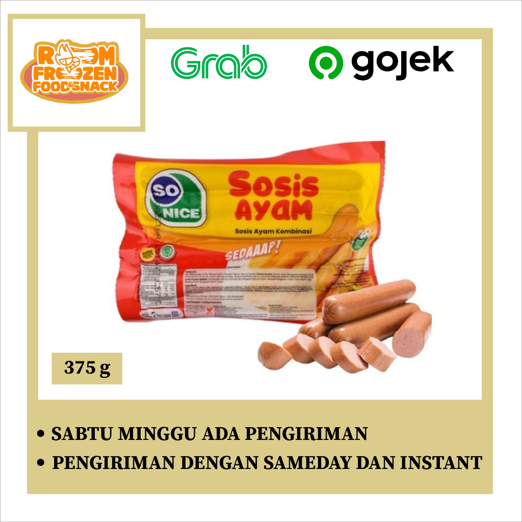 

Sosis So Nice Ukuran 375 Gram
