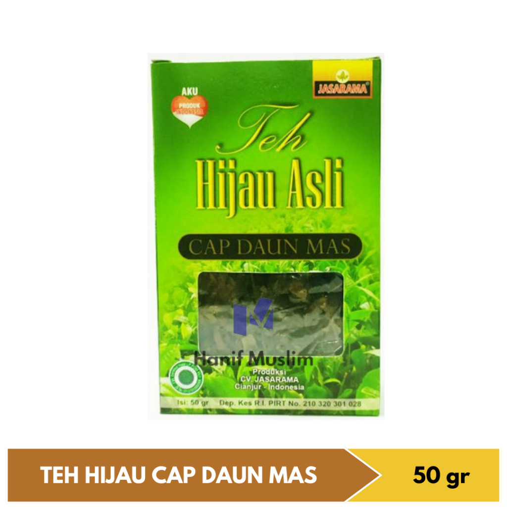 

Teh Hijau Asli Herbal Organik Cap Daun Mas - 50 gram