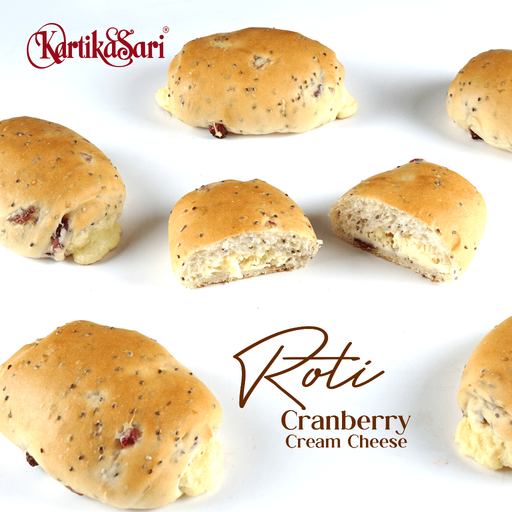 

Kartika Sari Roti Cranberry Cream Cheese Bread, 8 Pcs