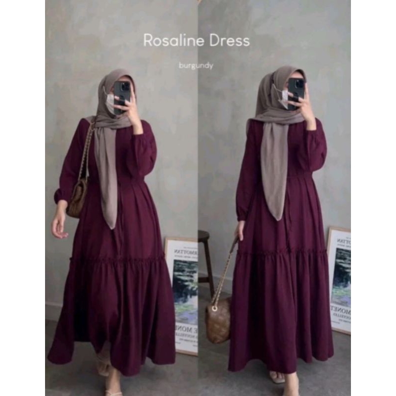 ROSALINA DRESS GAMIS  DEWASA/IBU IBU