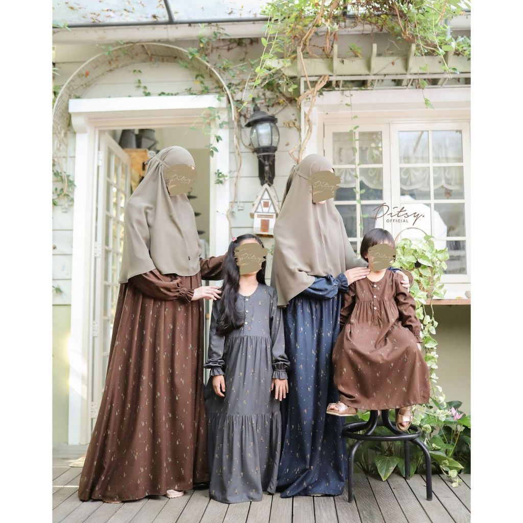 SPRUCE ASHGREY BROWN NAVY LITTLE DITSY NIGHTGOWN MEI 2024