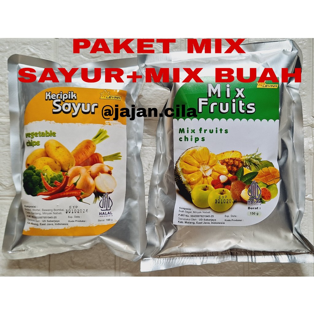 

PROMO PAKET KERIPIK MIX BUAH DAN MIX SAYUR