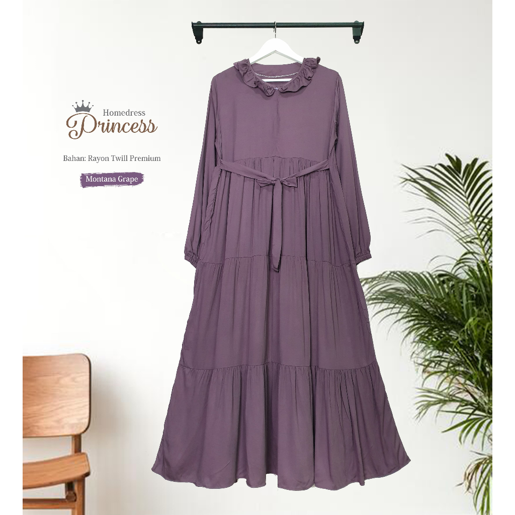 PROMO  Daster Rayon Twill Premium HD33 Lengan Panjang Daster Rempel Busui Daster Murah Polos Daster 