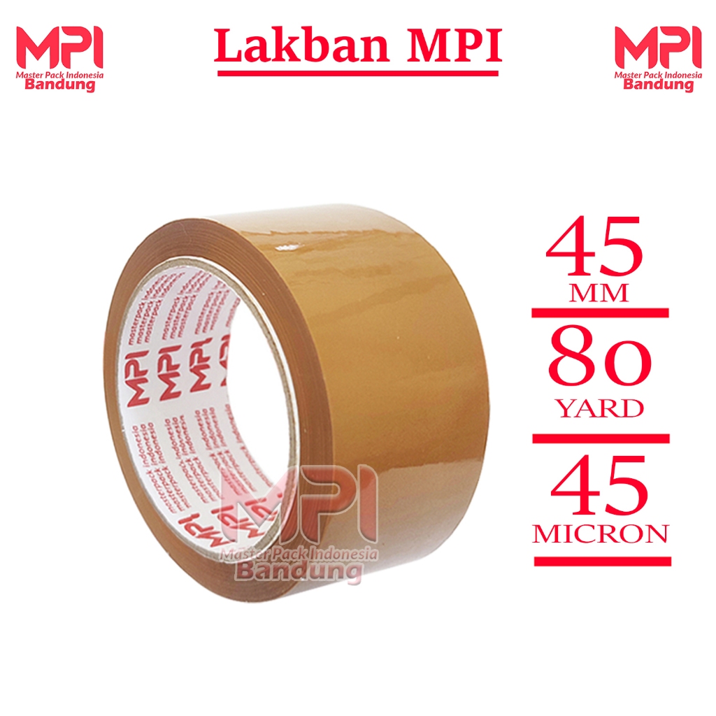 

Lakban Coklat 80 Yard - Lakban OPP Tape MPI Bandung