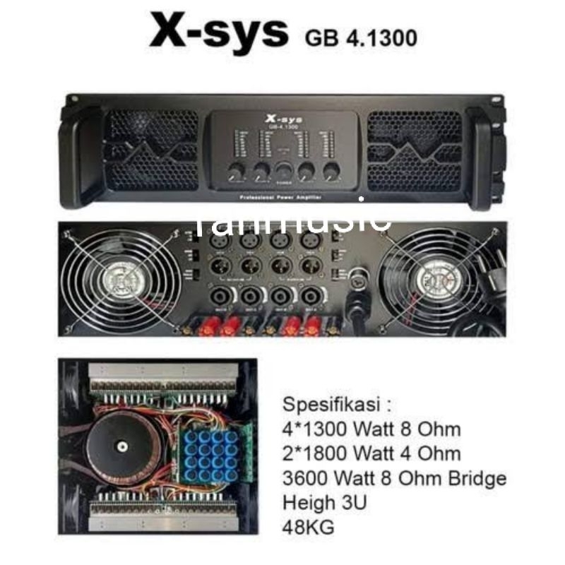 jual POWER X-SYS GB-4.1300 4x1100 WATT ORIGINAL XSYS GB 4.1300