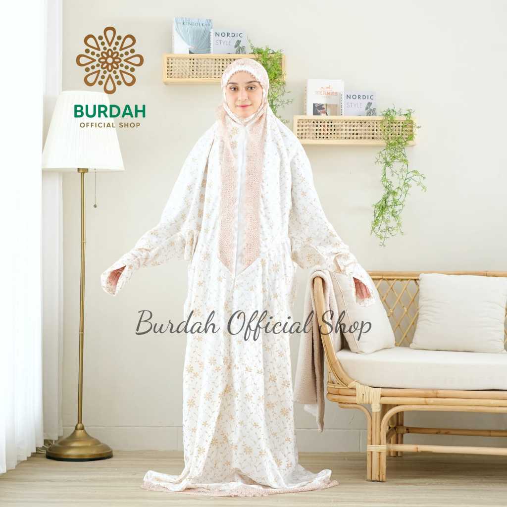 BURDAH - Mukena Terusan Dewasa Sutra Paris  Prada Cataline