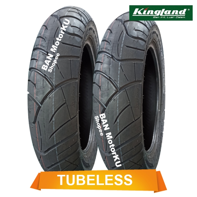 Paket Kingland King Jaguar ( 100/90-12 & 110/90-12 ) Matic Tubeless Ban Motor Scoopy R12 / Freego