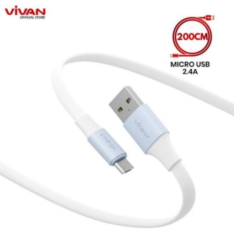 vivan sm 200 II kabel micro usb 2meter / kabel data micro usb 2meter vivan sm200 II