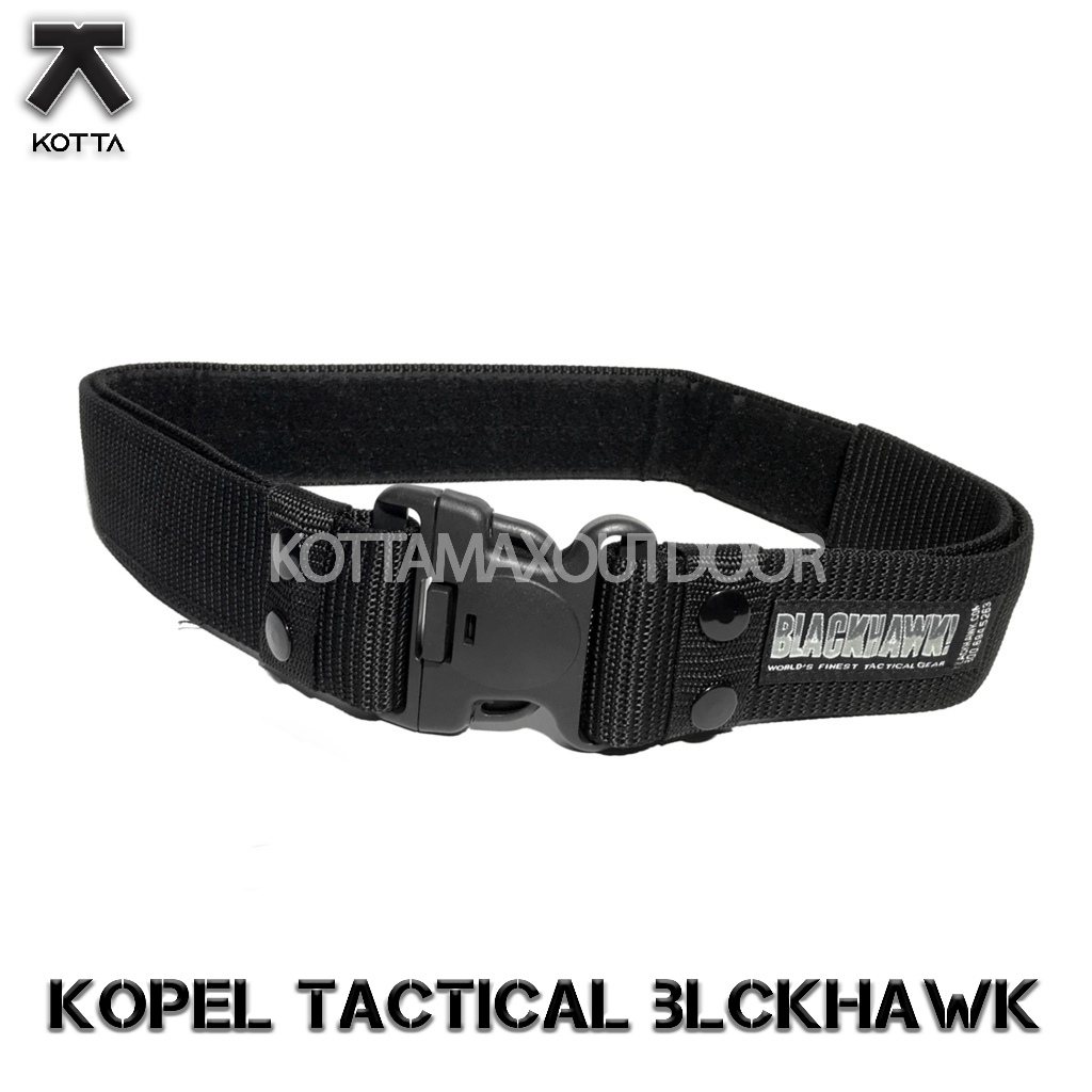 KOPEL/SABUK BLACKHAWK PREMIUM HITAM - KOPEL TACTICAL HITAM - SABUK TACTICAL