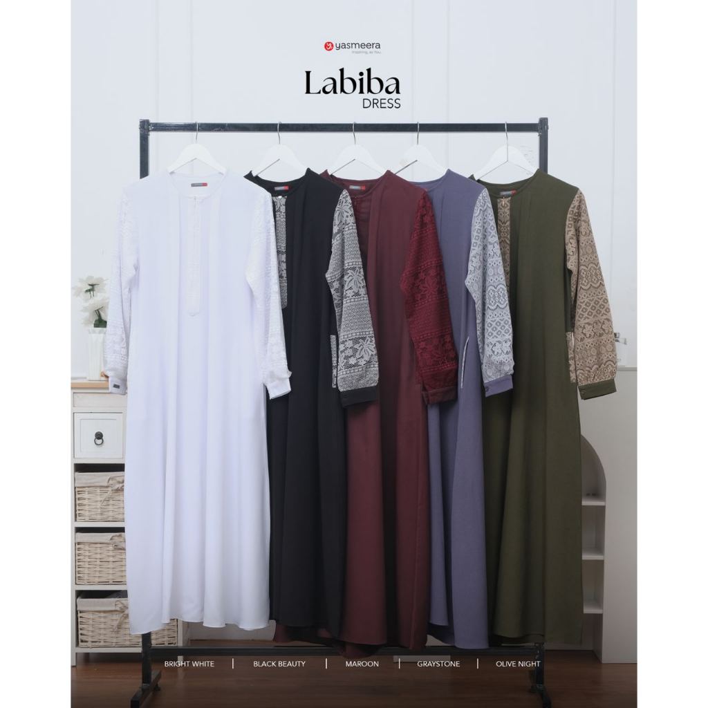GAMIS SYARI MIX BRUKAT | LABIBA DRESS BY YASMEERA