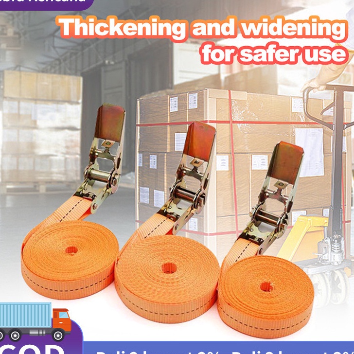 Jangan Sampai Kehabisan Rachet tie down81 meter Trek belt 1 ton tali soundtali barangTrack webbing c