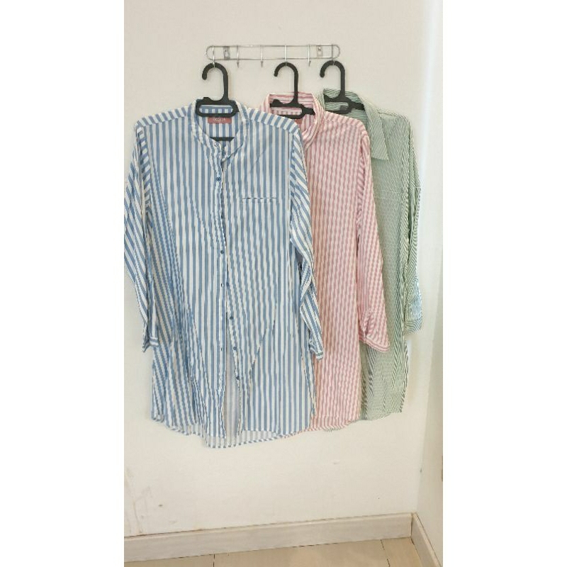 (PRELOVED BRANDED) Tunik Stripes Multicolor