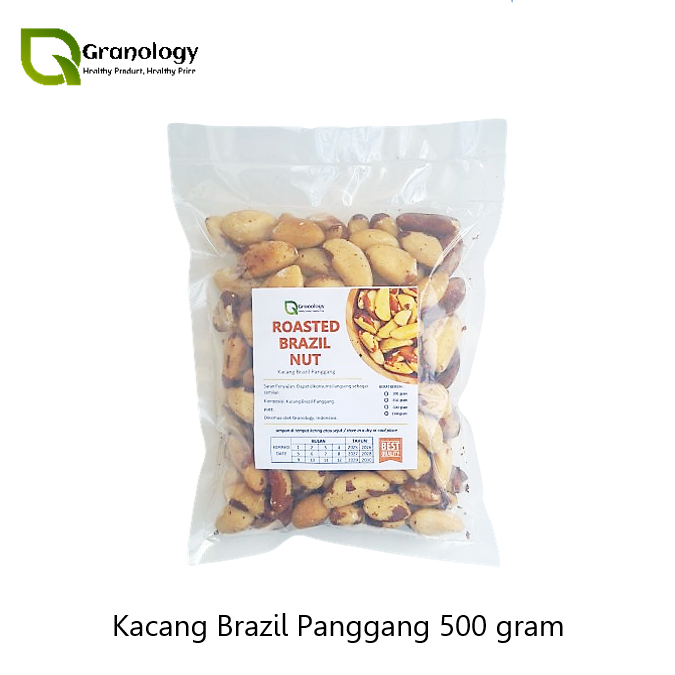

Kacang Brazil Oven / Roasted Brazillian Nut (500 gram) by Granology