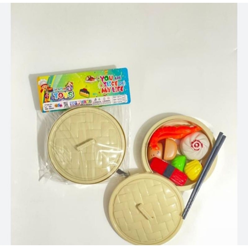 [SS1590/SS1272 ] Mainan Edukasi Anak Masak Masakan Makanan DIMSUM SUSHI Set - Mainan Makanan Jepang 