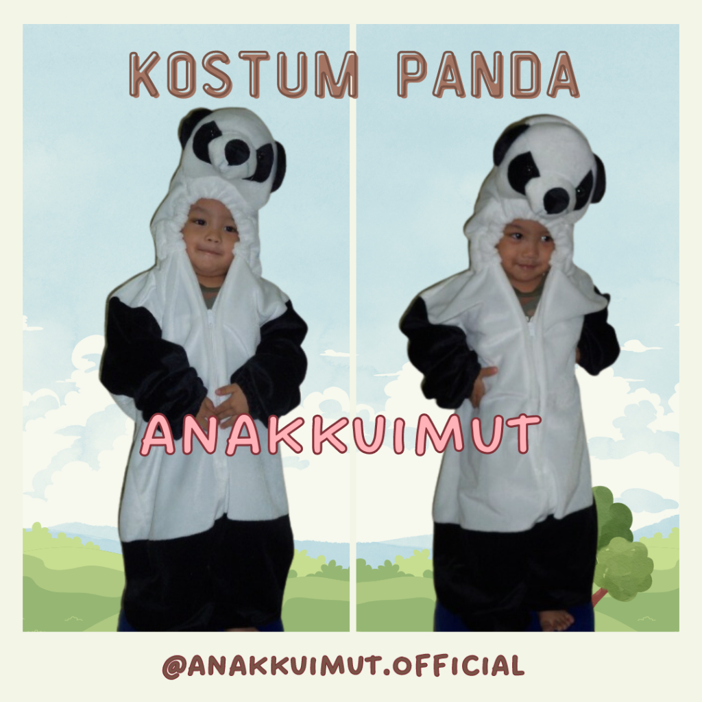 [ANAKKUIMUT] KOSTUM PANDA ANAK - KOSTUM PANDA ANAK TK - KOSTUM PANDA ANAK PAUD - KOSTUM PENTAS ANAK