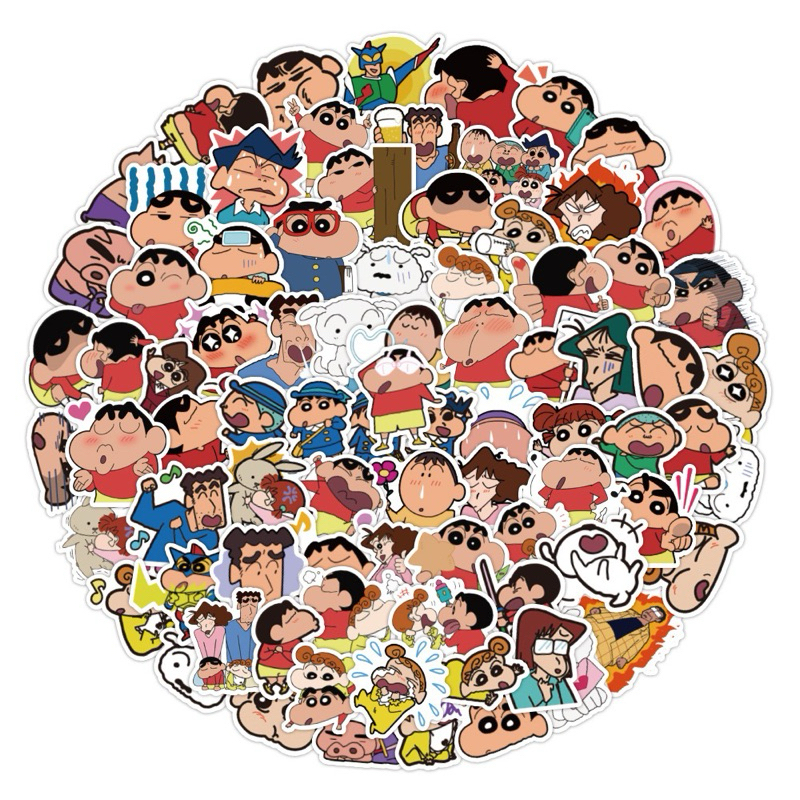 

60 PCS - Stiker Crayon Shincan / Stiker Kumpulan Crayon Shincan lucu / Stiker Anak
