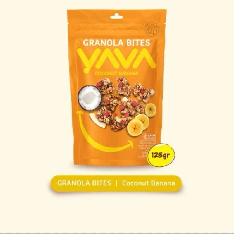 

yava granola coconut banana 125gr