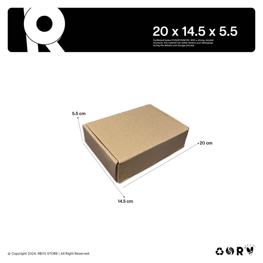 

KARDUS KARTON BOX 20 x 14.5 x 5.5 CM | Dus Kardus