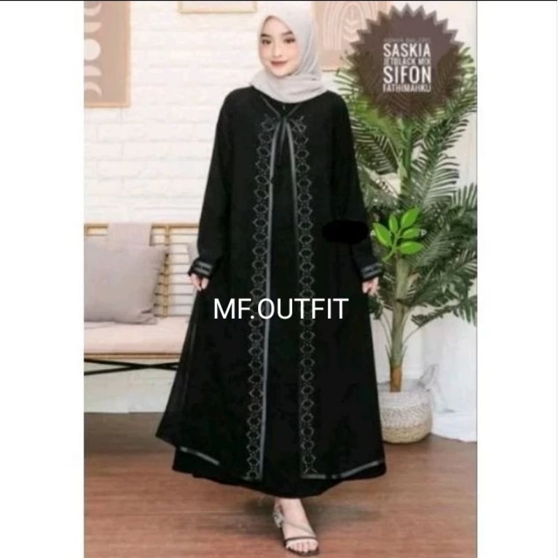 Abaya Balero Saskia Abaya Couple Ibu dan Anak Abaya Hitam Abaya terbaru 2024 Abaya Cewek Abaya Murah