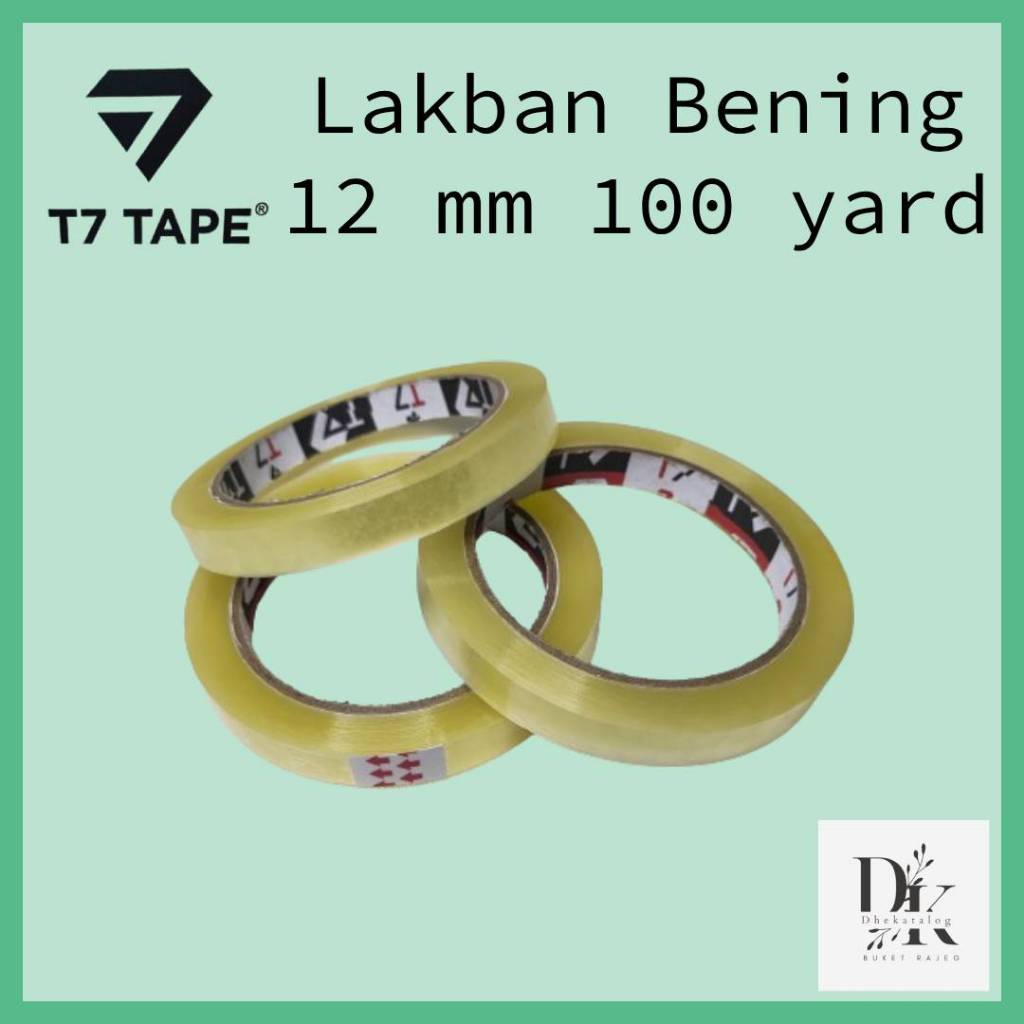 

Lakban Bening | Solatip Bening | Isolasi Bening | 12mm x 100 yard