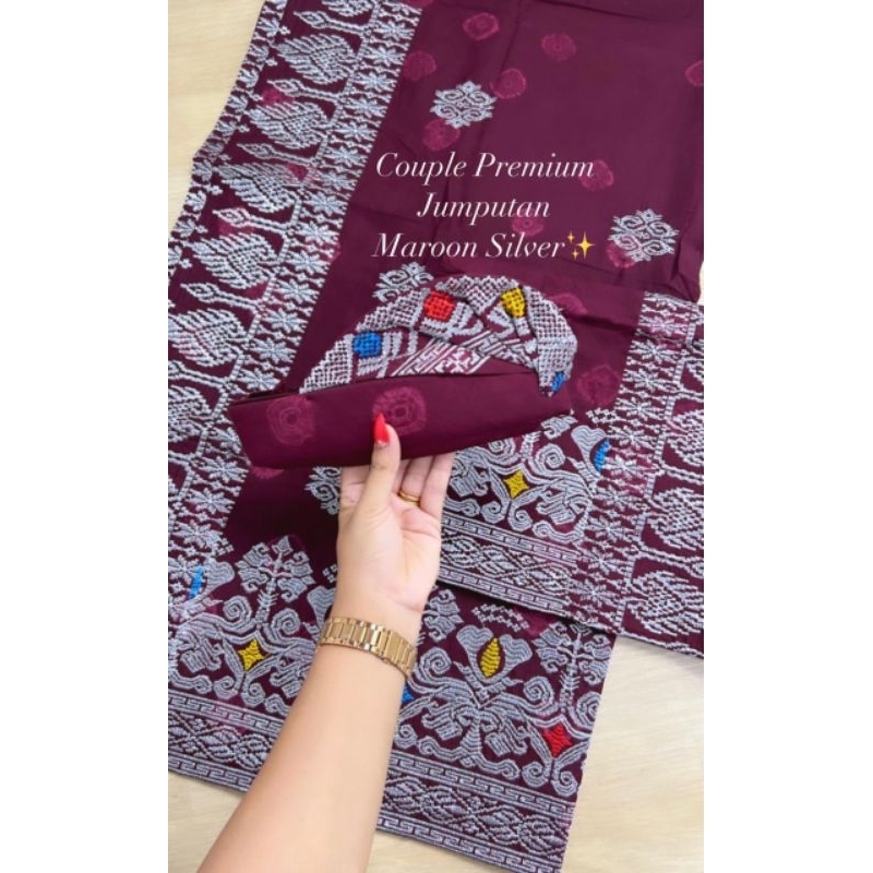 Set Couple Setelan Keluarga Songket Bordir Endek Jumputan Premium
