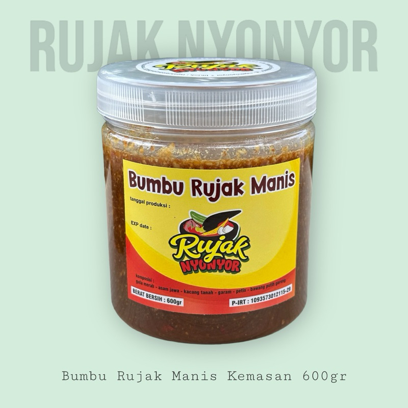 

bumbu rujak manis kemasan 600gr