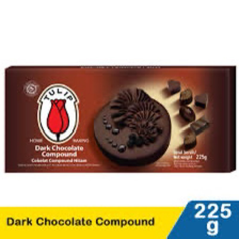 

dark chocolate coumpound tulip 225 gram