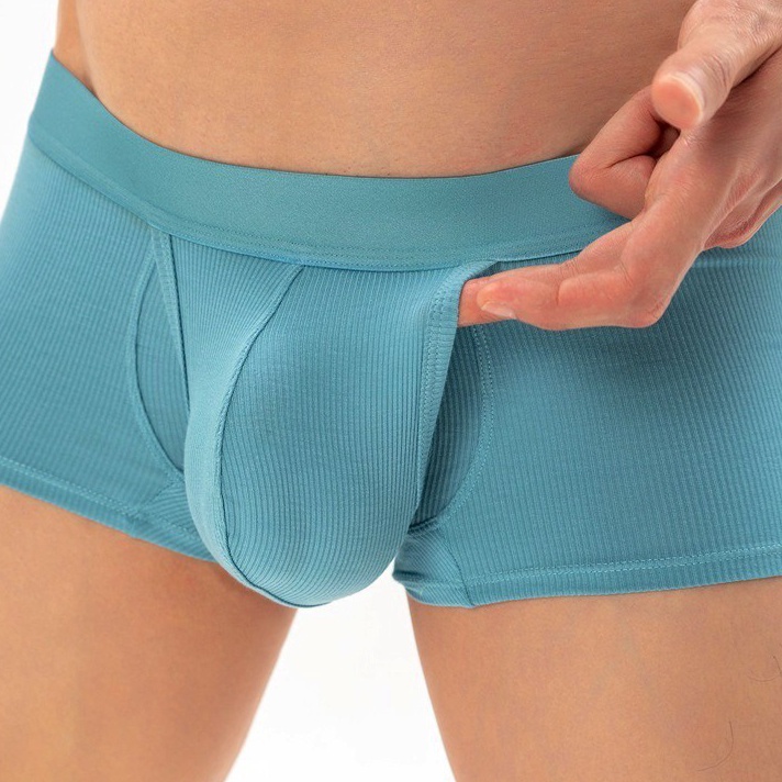 Men Shorts Underwear Pouch Scrotal Support Underpants Panties Hombre Male Lingerie U Convex Breathab