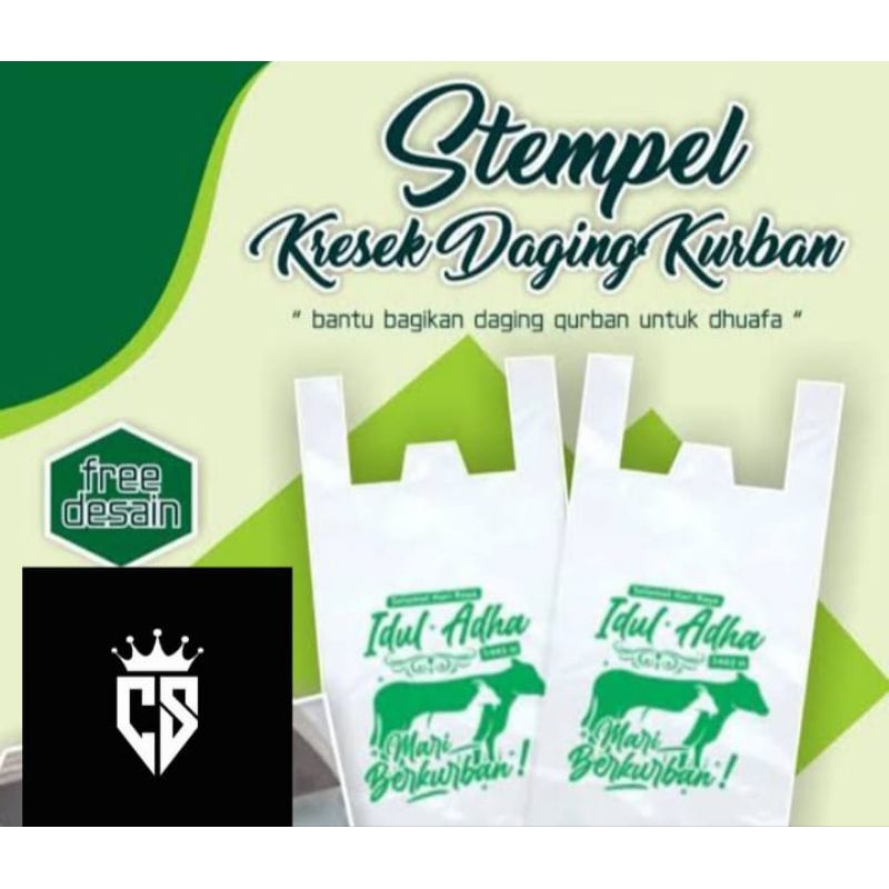 

1 HARI JADI ✅ COD STEMPEL PLASTIK DAGING QURBAN KAYU PREMIUM NO (1)