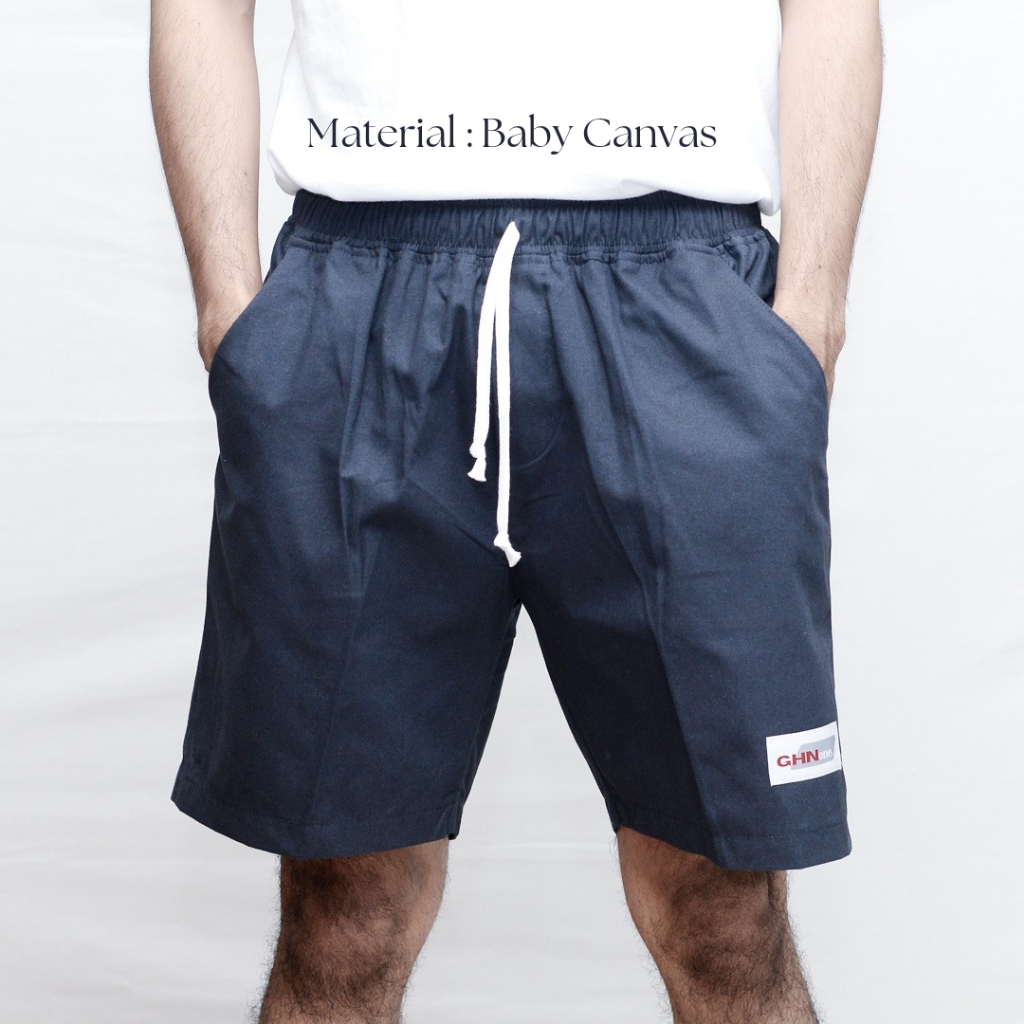 Boardshort Celana Pendek Pria Wanita Warna Navyy Baby Canvas GHNonestore