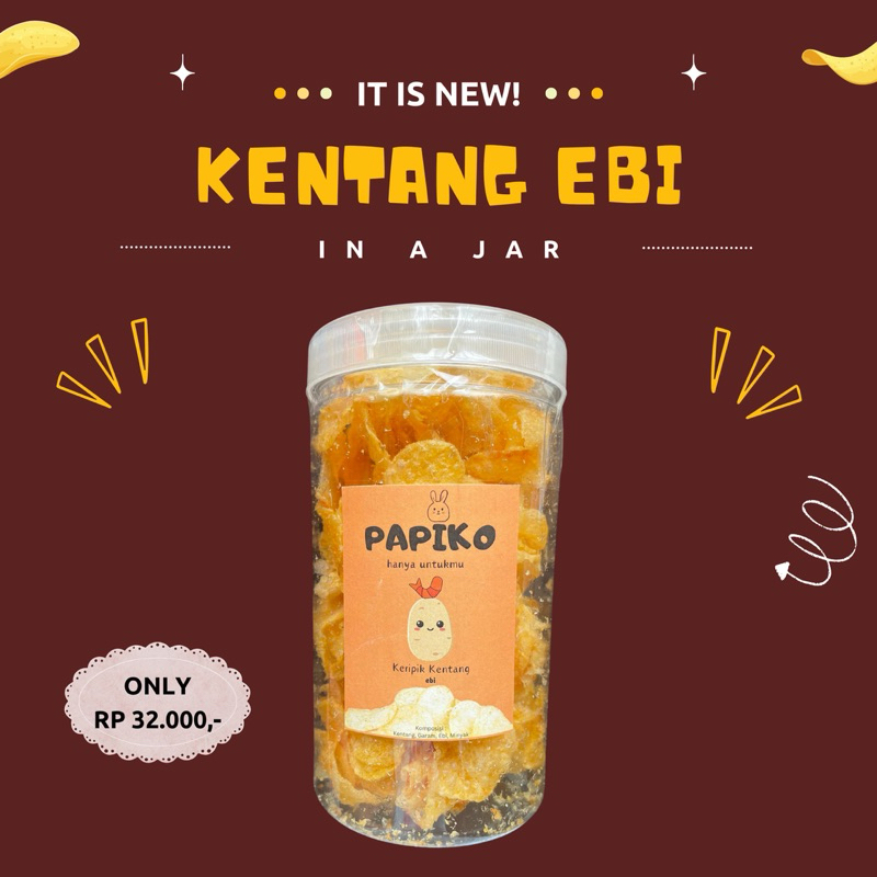 

PAPIKO - Keripik Kentang Ebi 120 gr