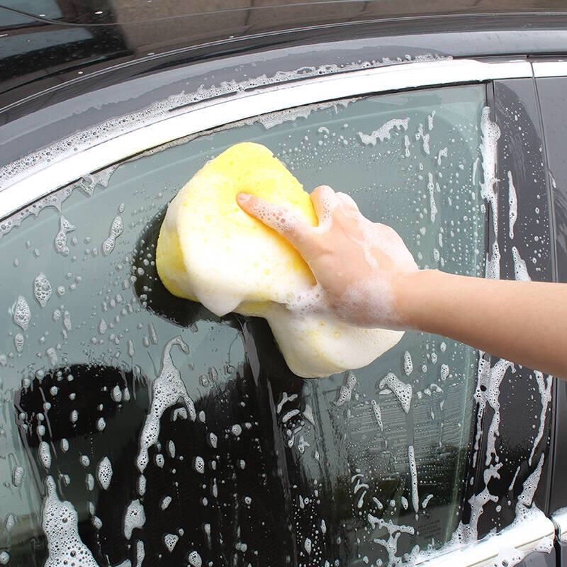 Sponge Busa Cuci Mobil Motor Piring Kuning - Foam Wash Tebal — 8