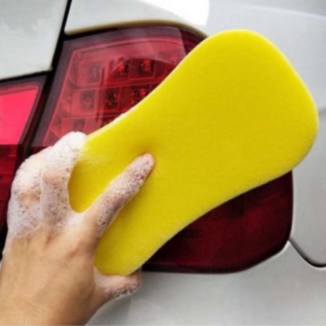 Sponge Busa Cuci Mobil Motor Piring Kuning - Foam Wash Tebal — 9