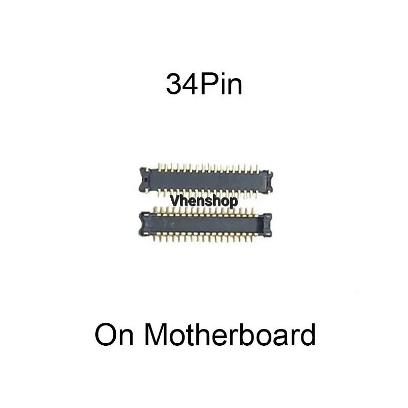 connector lcd konektor soket lcd samsung A50 SM-A505F original 34 pin di mesin