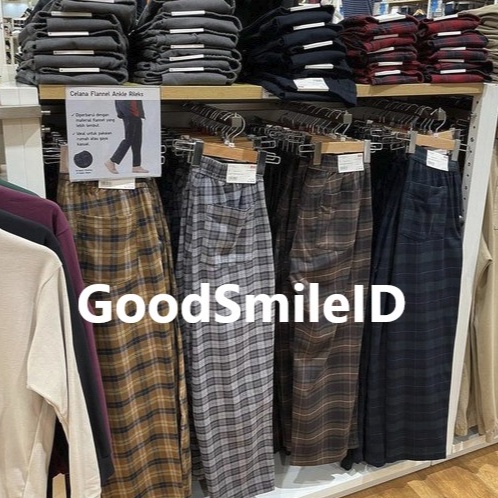 Jangan Sampai Kehabisan SALE Men Celana Flannel Ankle Relax Pria Santai Piyama Panjang Lounge Tidur 